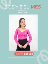 Body para Mujer Cuello Bandeja Manga Larga - Lauren