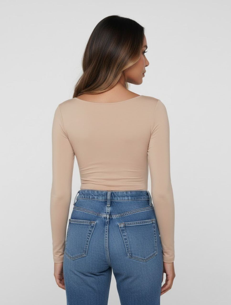 Body para Mujer Escote Redondo Manga Larga - Tahiti