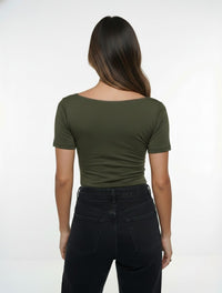 Body para Mujer Manga Corta Antoniette Artesanal Edición