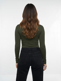 Body Para Mujer Cuello Medio Cleo Colombiano Estilo