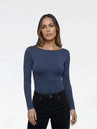 Body para Mujer Cuello Redondo Manga Larga - Rebeca