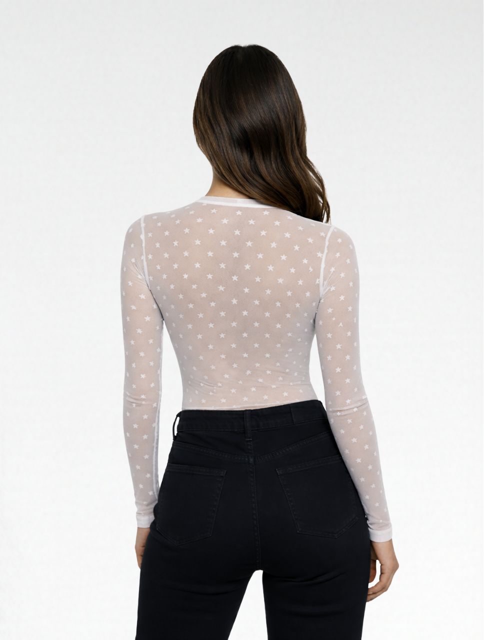 Body Para Mujer Mesh Cuello Medio  - The Angeles