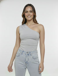 Body para Mujer Escote Asimétrico Arrecife Elegante Diseño