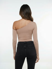 Body Para Mujer Escote Asimetrico The Bliss Premium Acabado