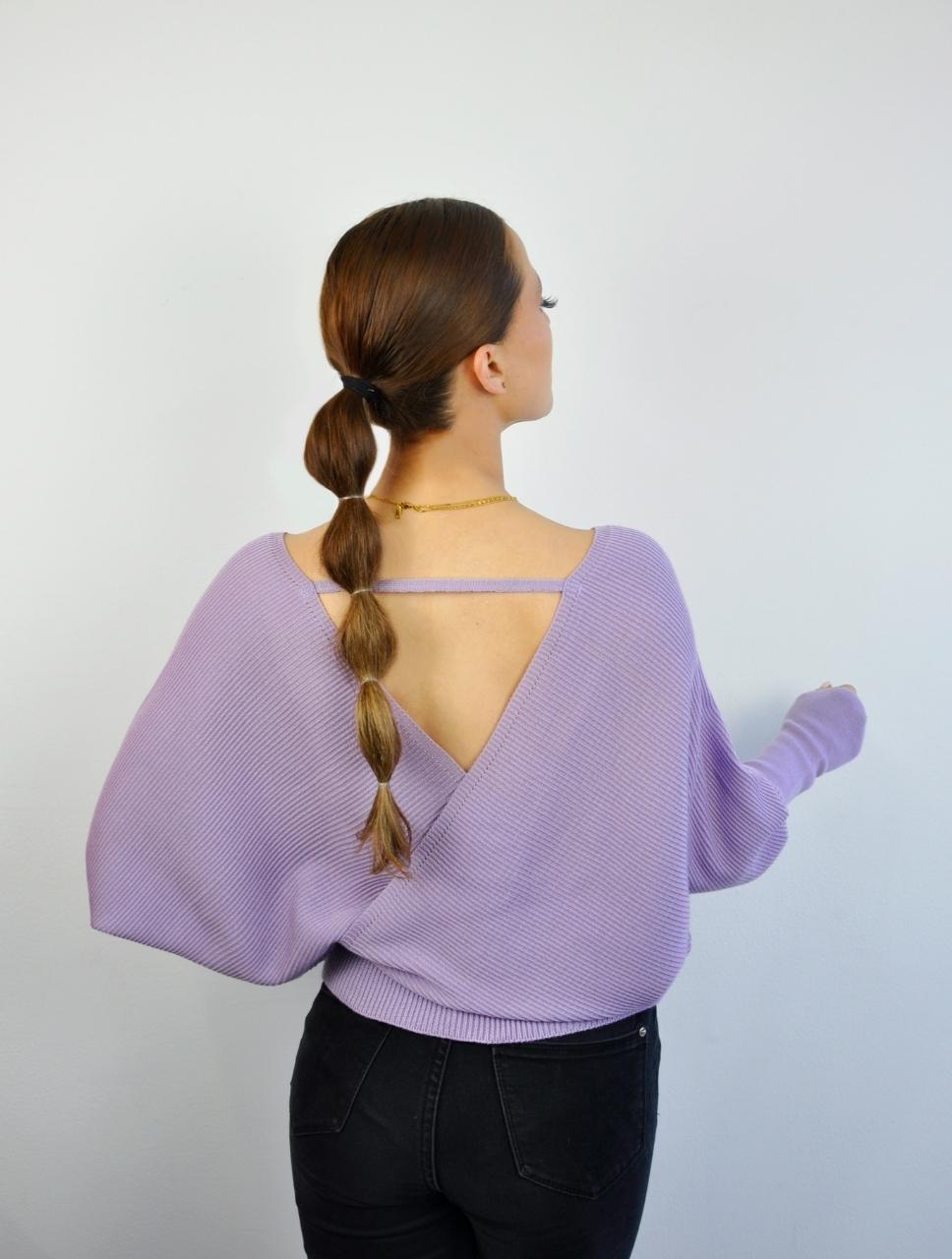 Suéter para Mujer Escote Cruzado Manga Campana - Marruecos