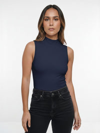 Body Box Para Mujer Cuello Medio The Midnight Hecho a Mano Textura