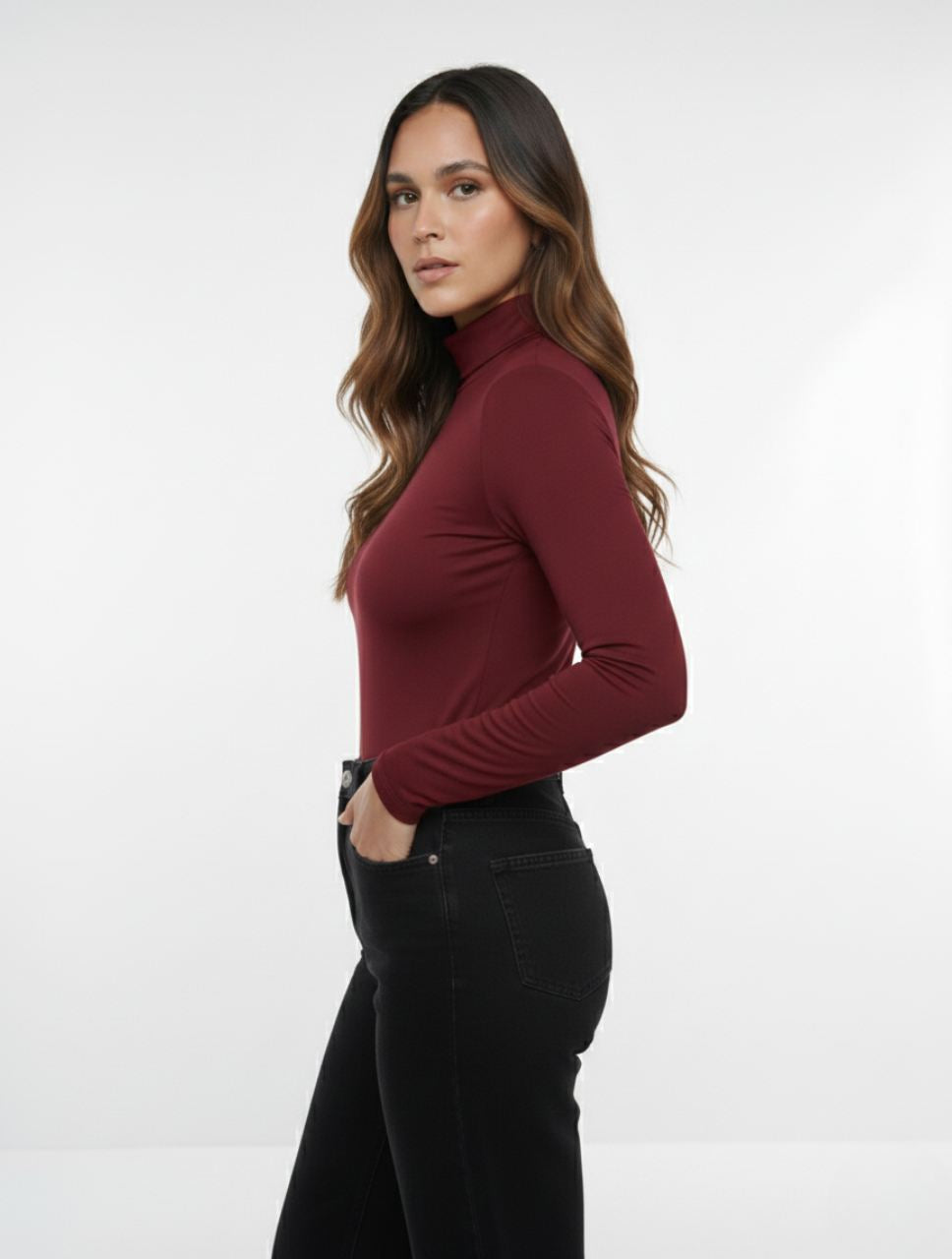 Body Para Mujer Cuello Medio Cleo Original Diseño