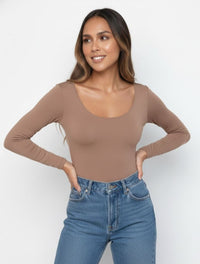 Body para Mujer Escote Redondo Manga Larga - Tahiti