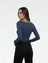 Body para Mujer Cuello Redondo Manga Larga - Rebeca