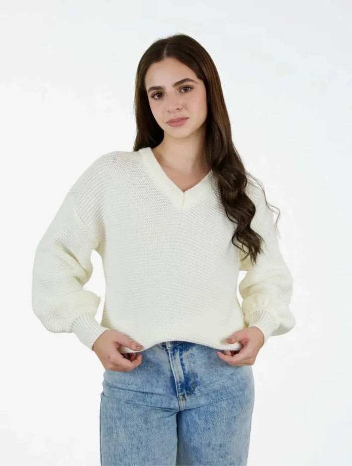Suéter para Mujer Cuello V - The Twist