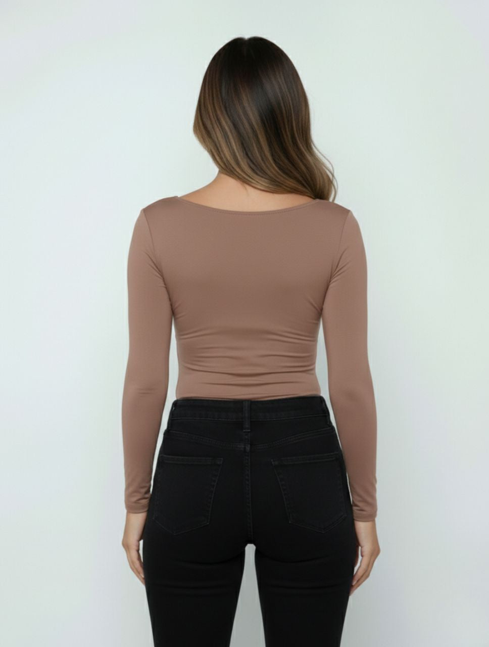 Body para Mujer Escote Redondo Manga Larga Tahiti Original Diseño