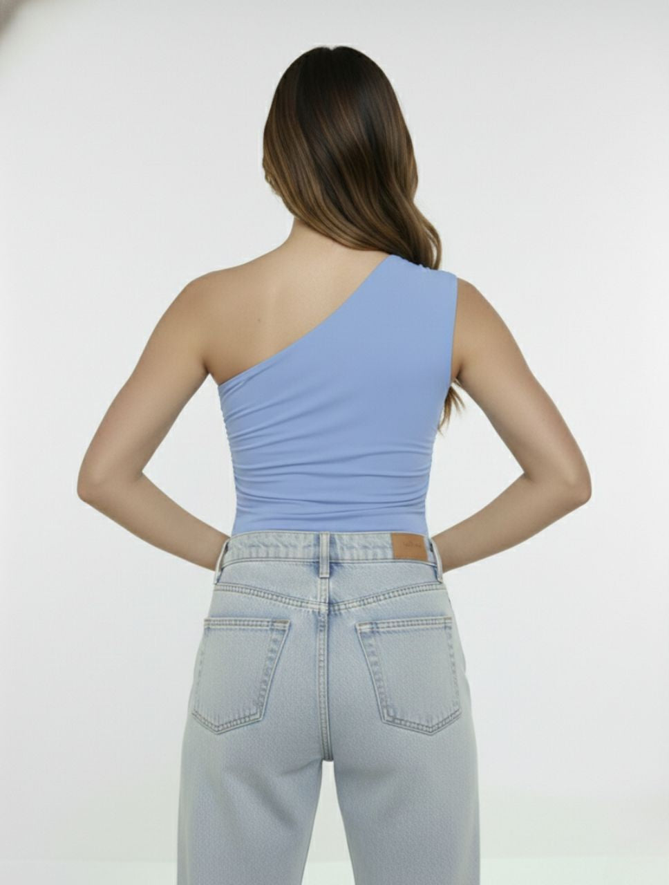 Body para Mujer Escote Asimétrico Arrecife Colombiano Acabado