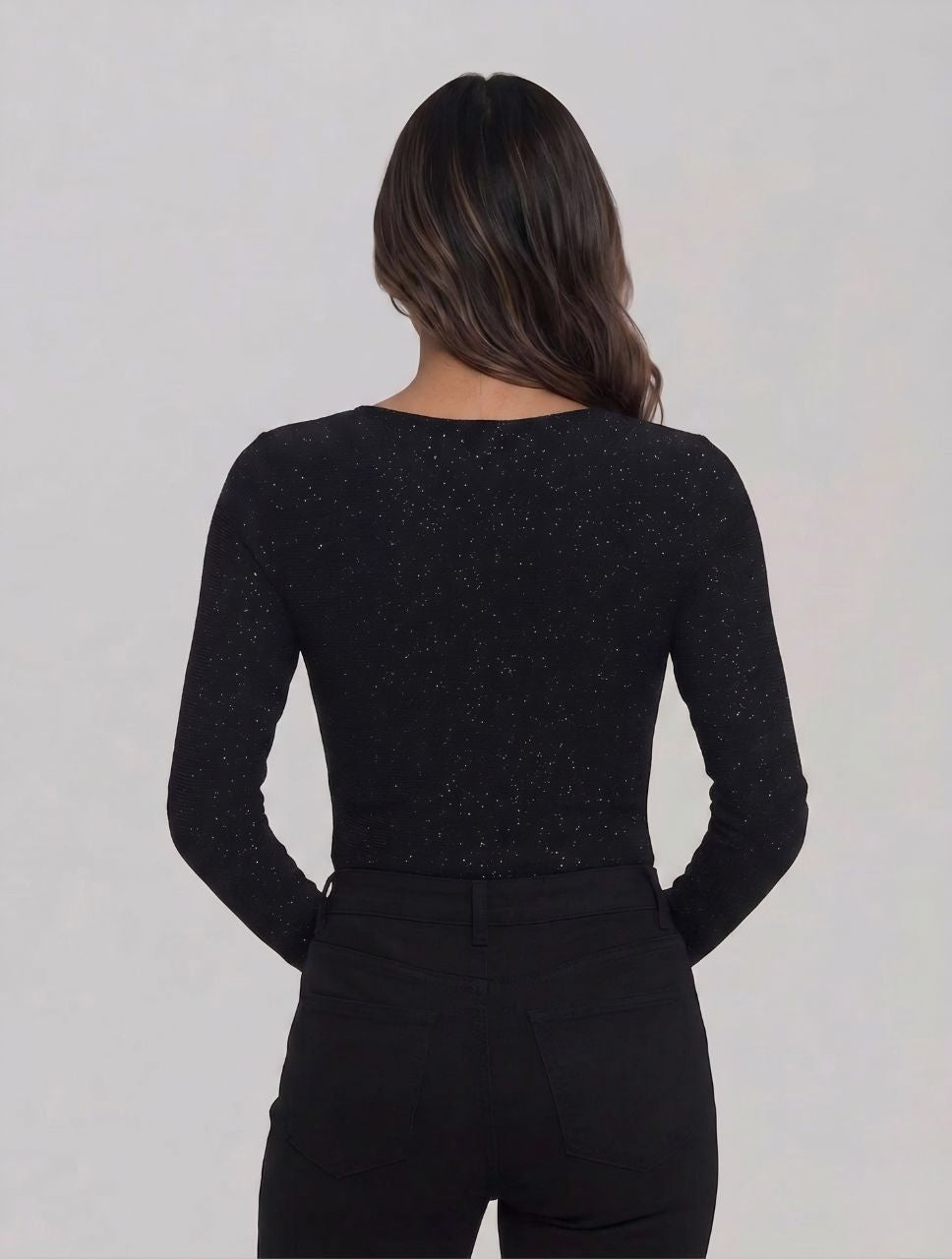 Body Para Mujer Brillante Cuello Redondo- The Twinkle Exclusivo Estilo