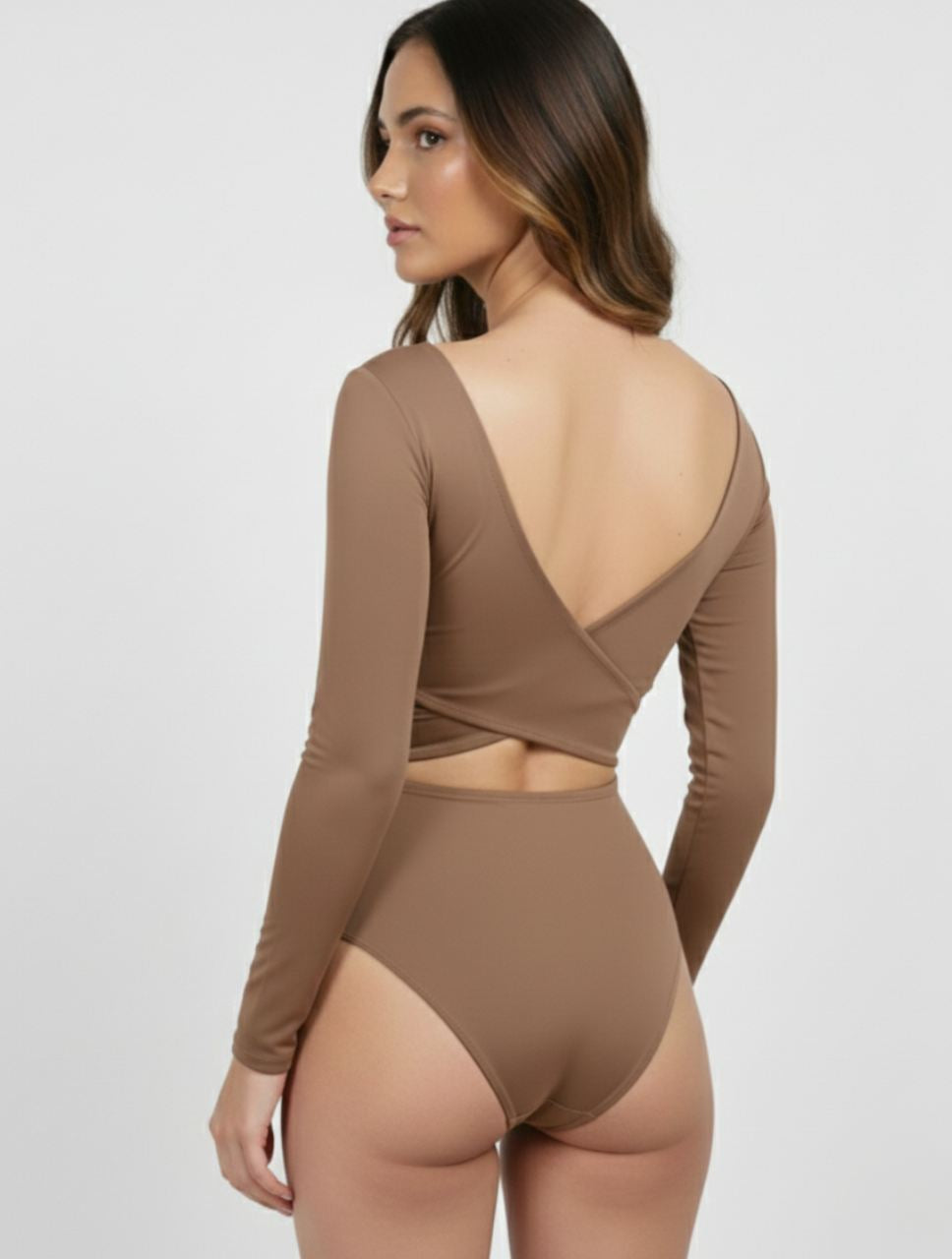 Body para Mujer Escote Cruzado Manga Larga - Adele