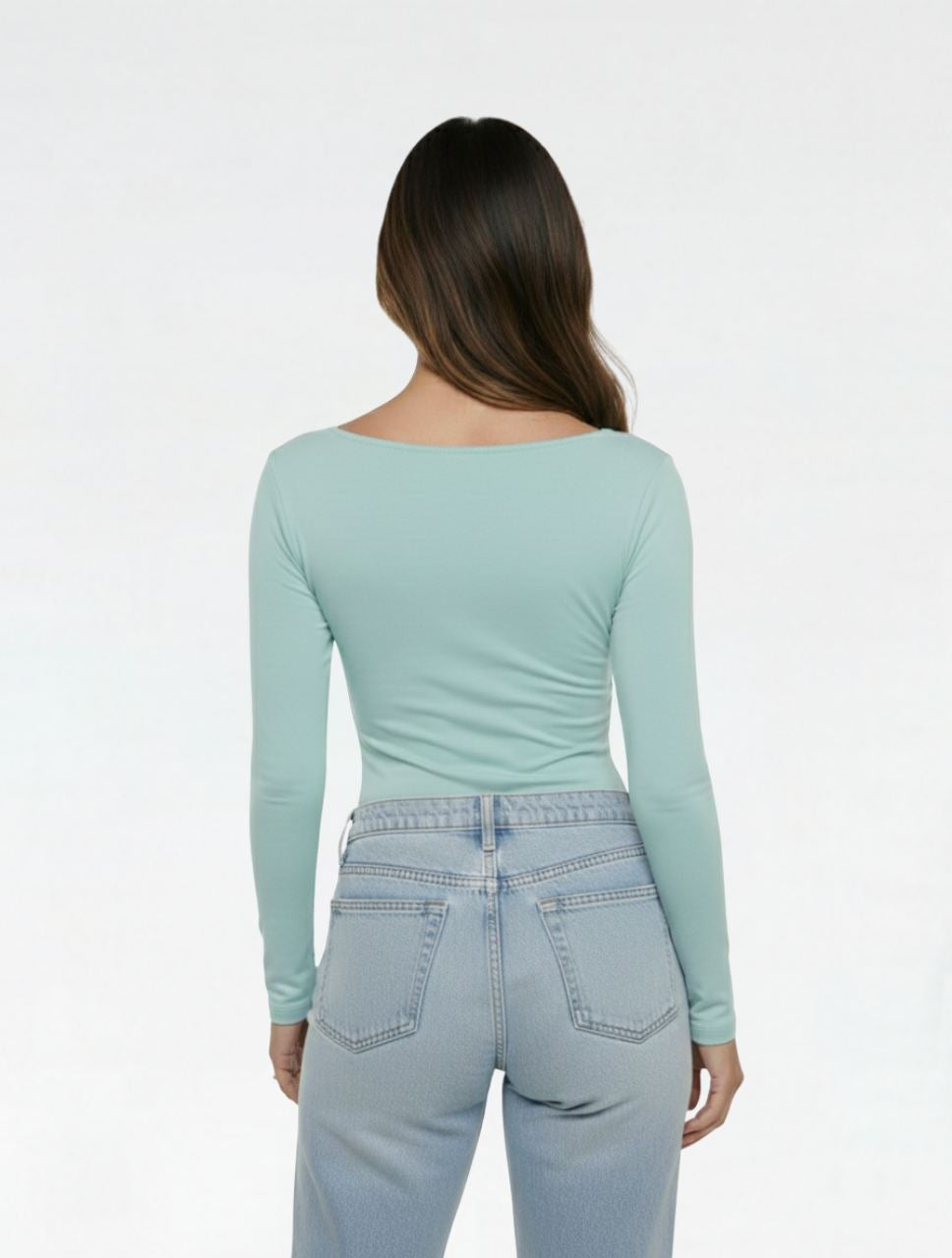 Body para Mujer Cuello Redondo Manga Larga - Rebeca