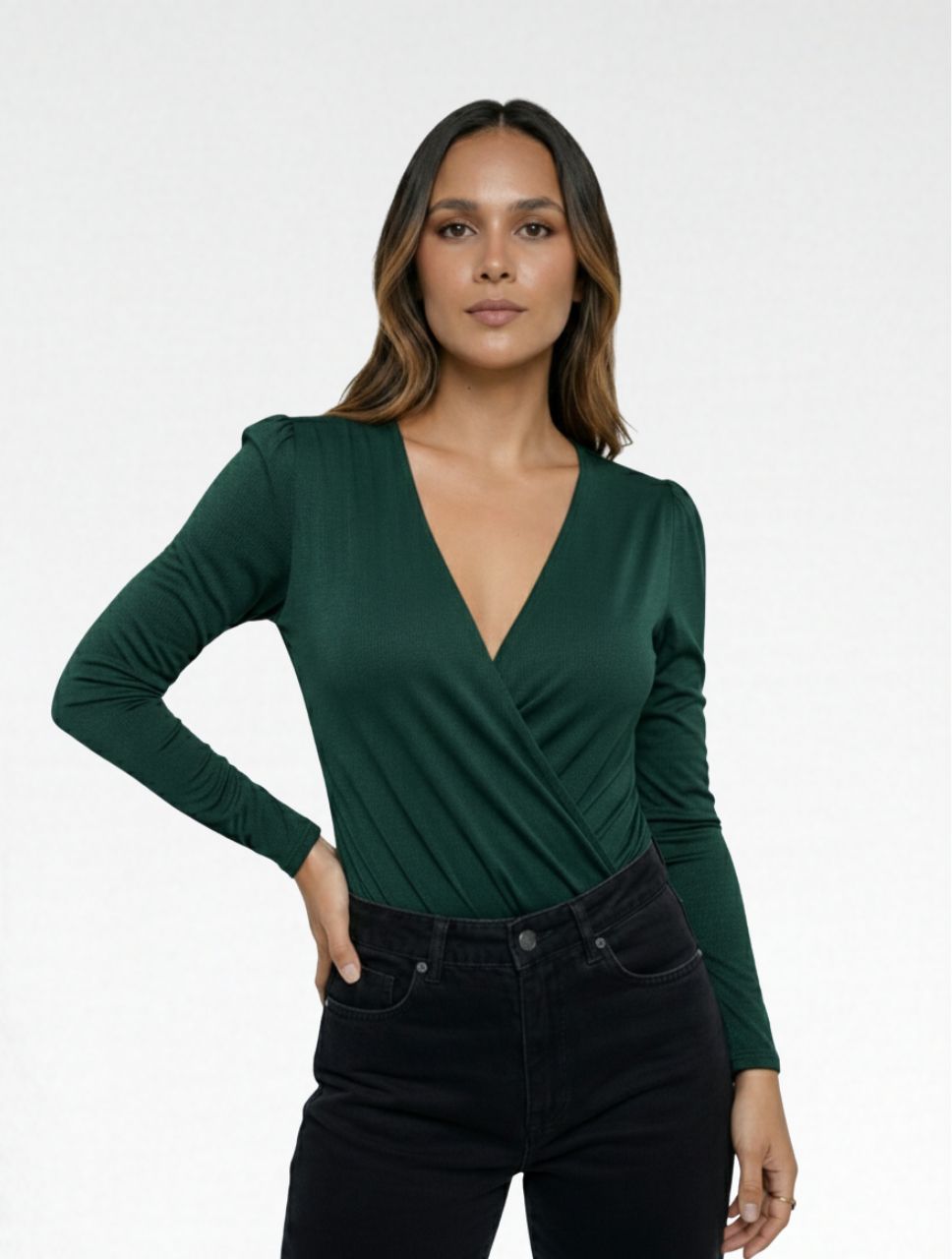 Body Para Mujer Cruzado The Clay Hecho a Mano Detalle