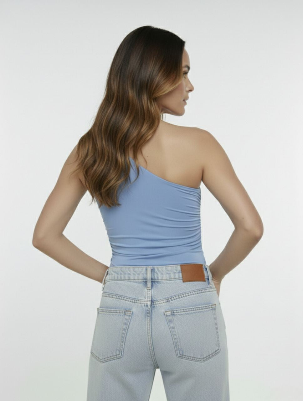 Body para Mujer Escote Asimétrico Arrecife Artesanal Look