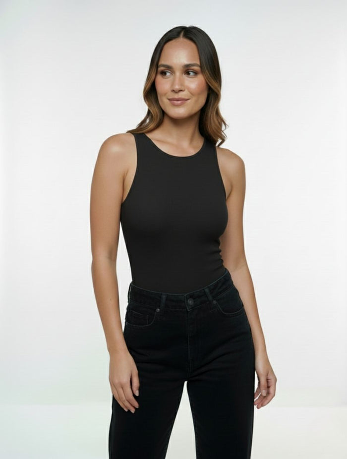 Body para Mujer Cuello Redondo Manga Sisa - Simona