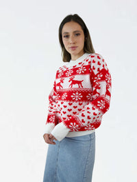 Saco Cuello Redondo Unisex - Saco Navidad Figuras Geométricas