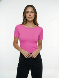 Body para Mujer Manga Corta Antoniette Elegante Acabado