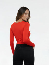 Body para Mujer Cuello Redondo Manga Larga - Rebeca