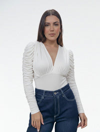 Body Para Mujer Cuello V The Barcelona Artesanal Diseño