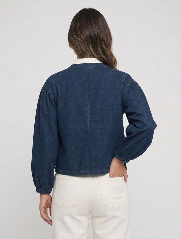 Chaqueta Denim Para Mujer The Ruffle Exclusivo Estilo