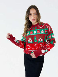 Saco Cuello Redondo Unisex - Saco Navidad Let It Snow