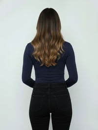 Body para Mujer Escote Redondo Manga Larga Tahiti Hecho a Mano Look