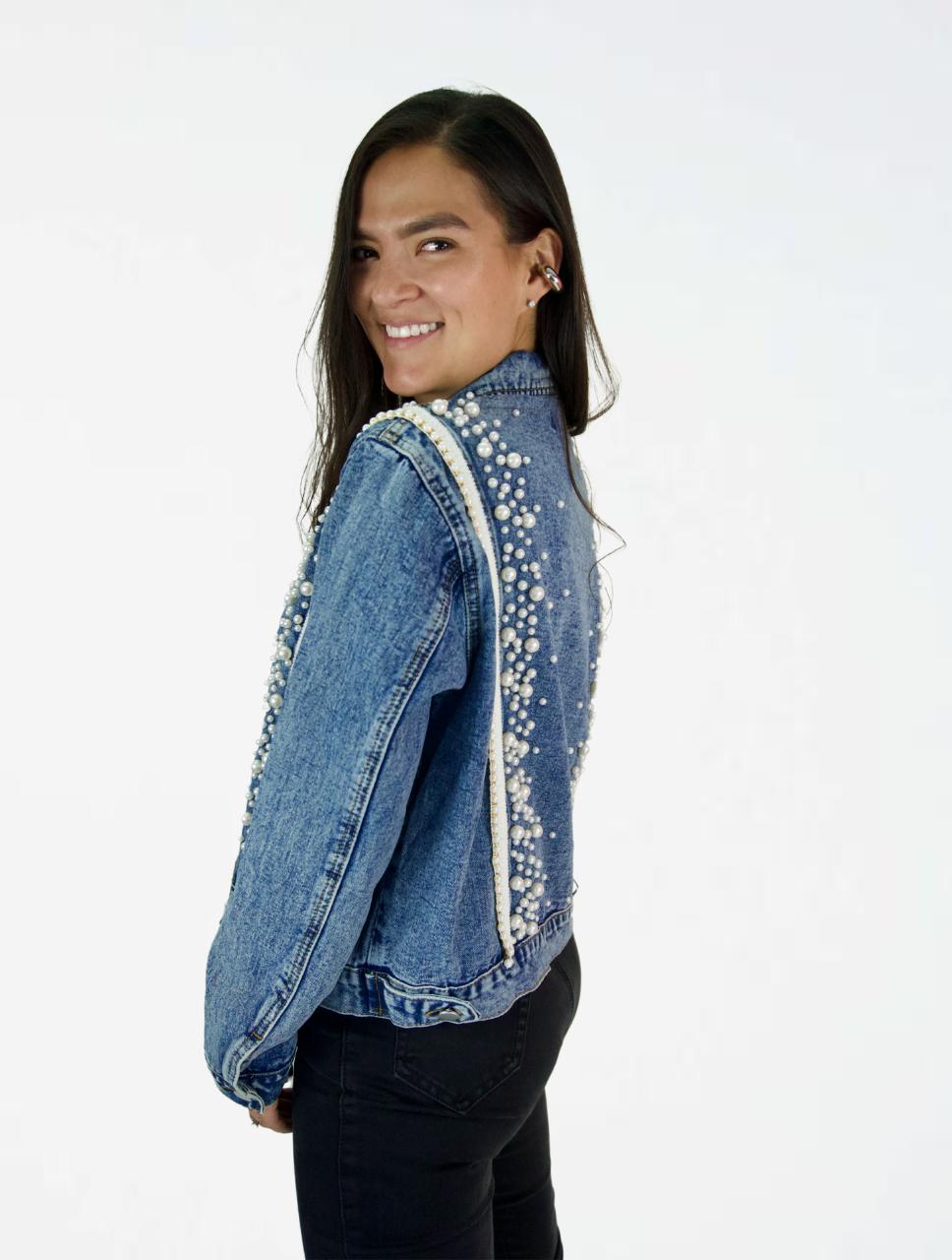 Chaqueta para Mujer Denim Perlas - The Explorer