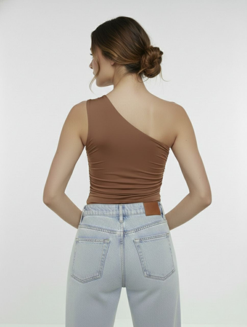 Body para Mujer Escote Asimétrico Arrecife Hecho a Mano Look