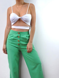 61. Pantalón Verde / Muestra Molgoa Nuevo Artesanal Diseño