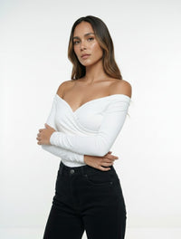 Body para Mujer Cuello Bandeja Manga Larga - Lauren