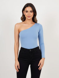 Body para Mujer Escote Asimétrico Manga Larga - The Sunshine