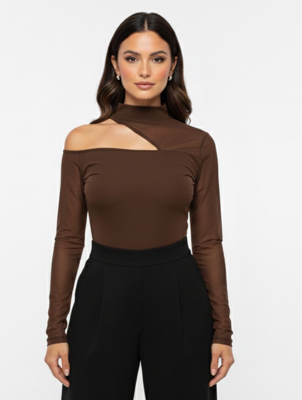 Body Para Mujer Cuello Asimétrico - The Flow