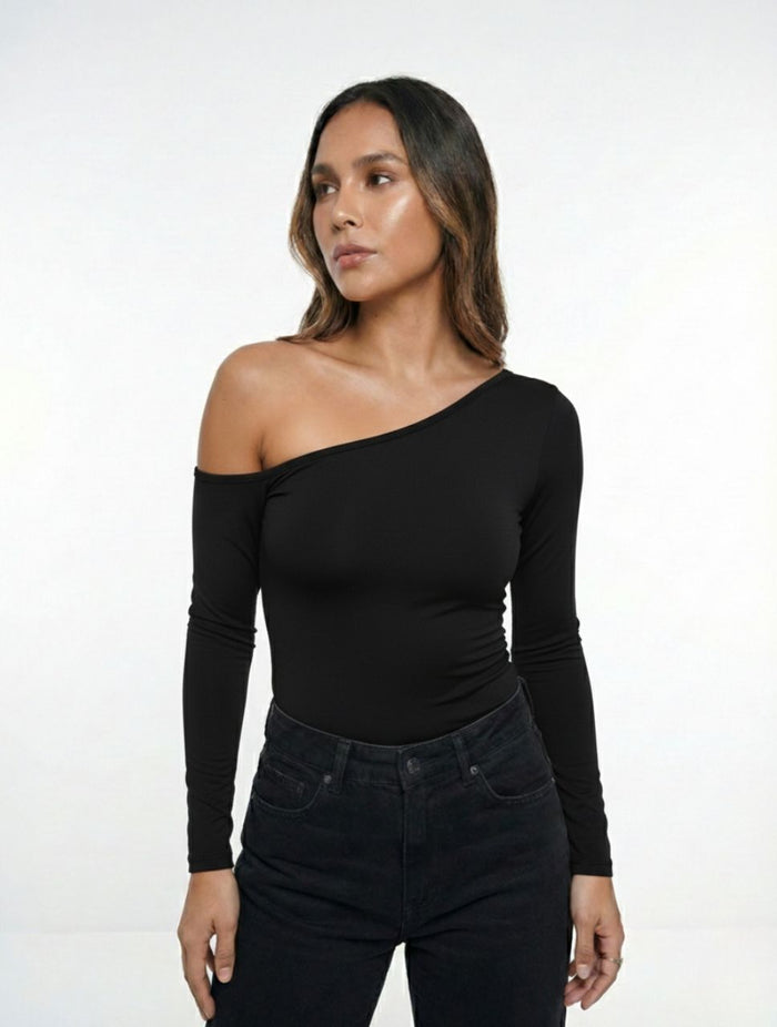 Body Para Mujer Escote Asimetrico The Bliss Artesanal Diseño