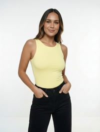 Body para Mujer Cuello Redondo Manga Sisa - Simona