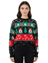 Saco Cuello Redondo Unisex - Saco Navidad Let It Snow