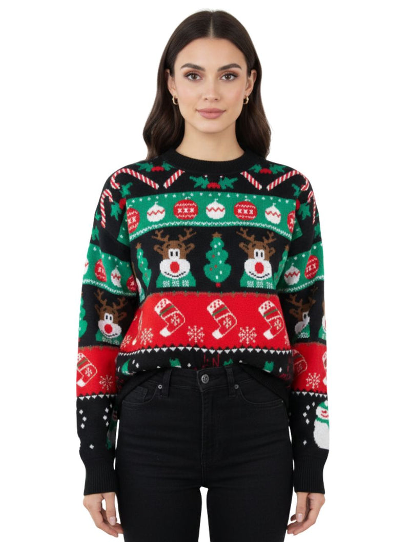 Saco Cuello Redondo Unisex - Saco Navidad Let It Snow