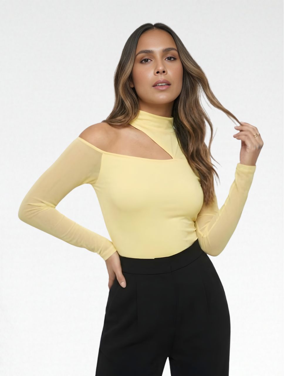 Body Para Mujer Cuello Asimétrico - The Flow