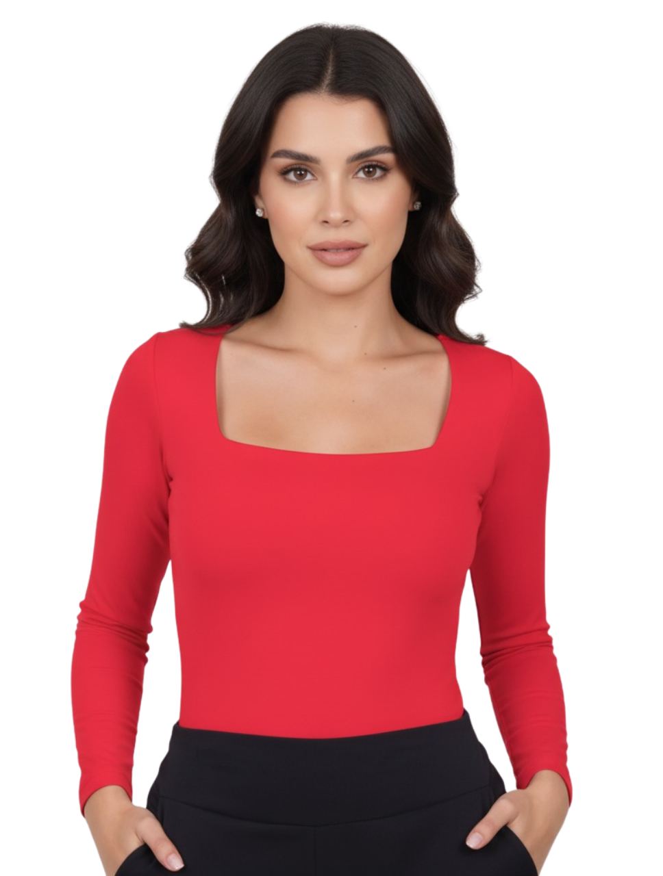 Body para Mujer Escote Cuadrado Manga Larga - Moscú