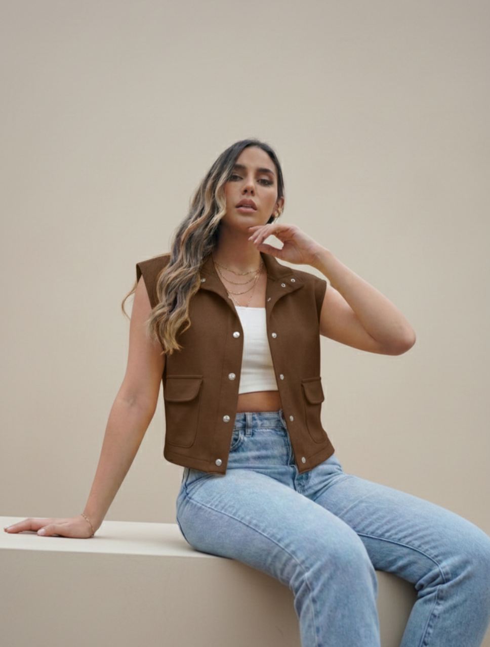 Chaleco para Mujer Cuello Tortuga - The Icon