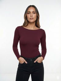 Body para Mujer Cuello Redondo Manga Larga - Rebeca