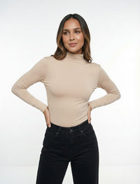 Body Para Mujer Cuello Medio Cleo Exclusivo Textura