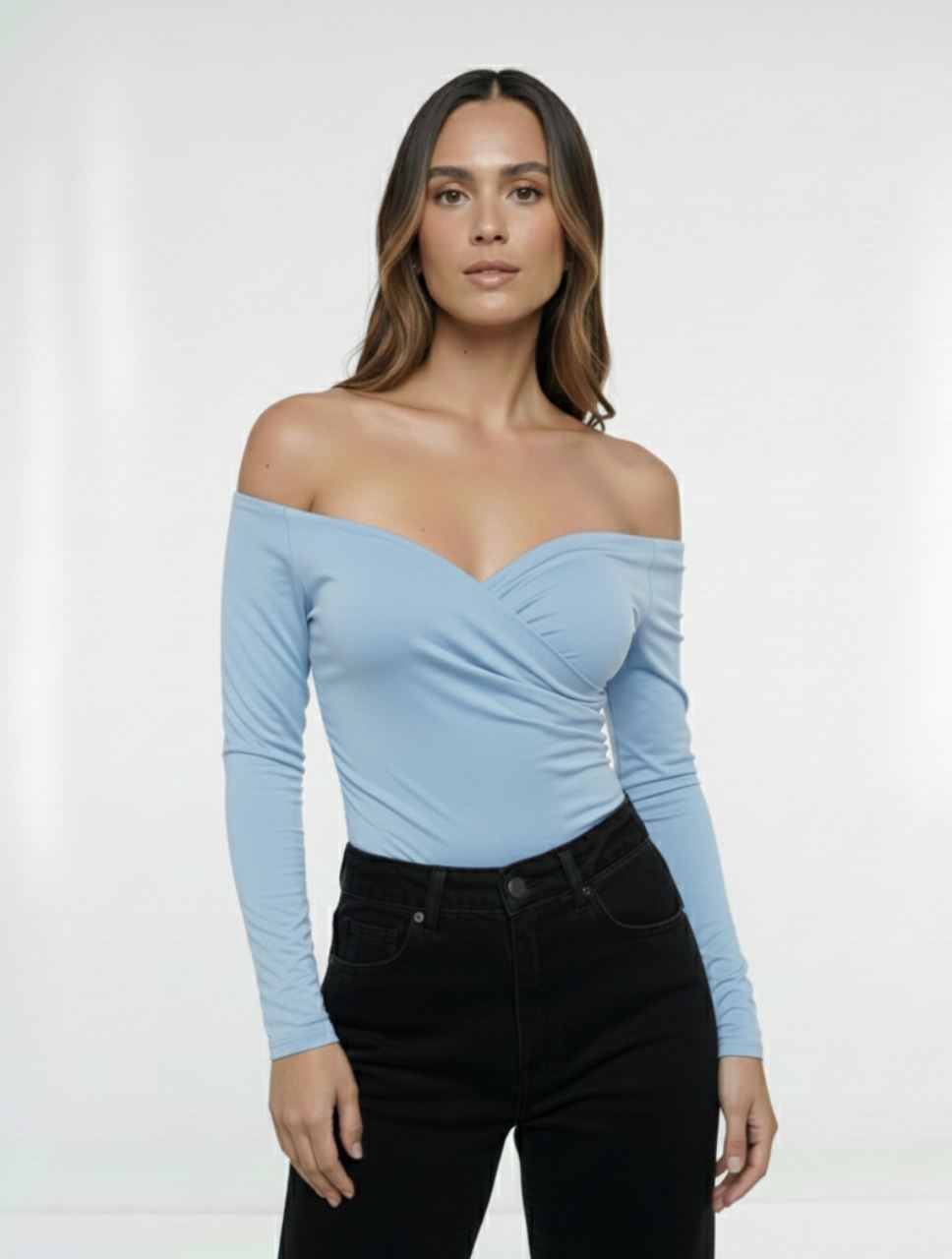 Body para Mujer Cuello Bandeja Manga Larga - Lauren