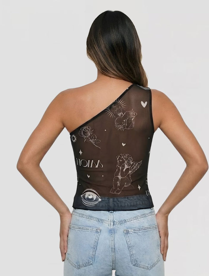 The Rebel Blusa Mesh