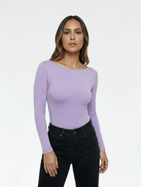 Body para Mujer Cuello Redondo Manga Larga - Rebeca