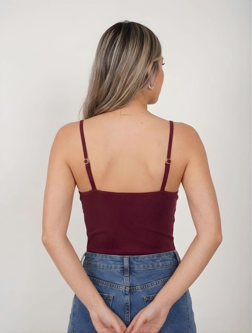 Body Para Mujer Manga Siza Tiras Finas The Pulse Original Detalle