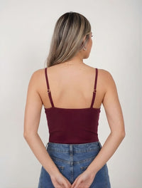 Body Para Mujer Manga Siza Tiras Finas The Pulse Original Detalle