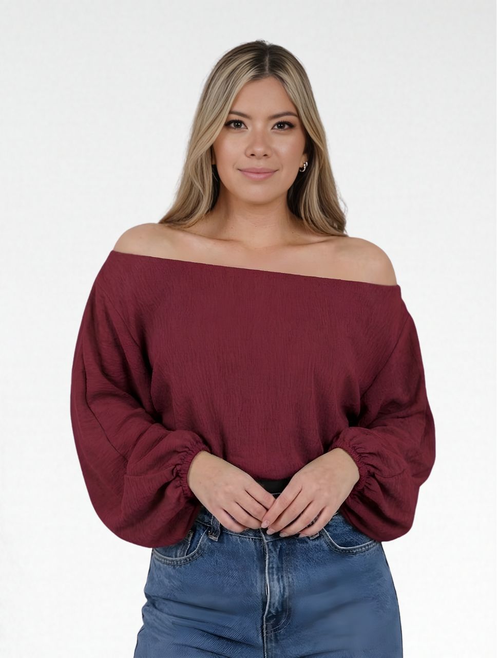 Blusa para Mujer Manga Larga Bombacha The Aura Elegante Look